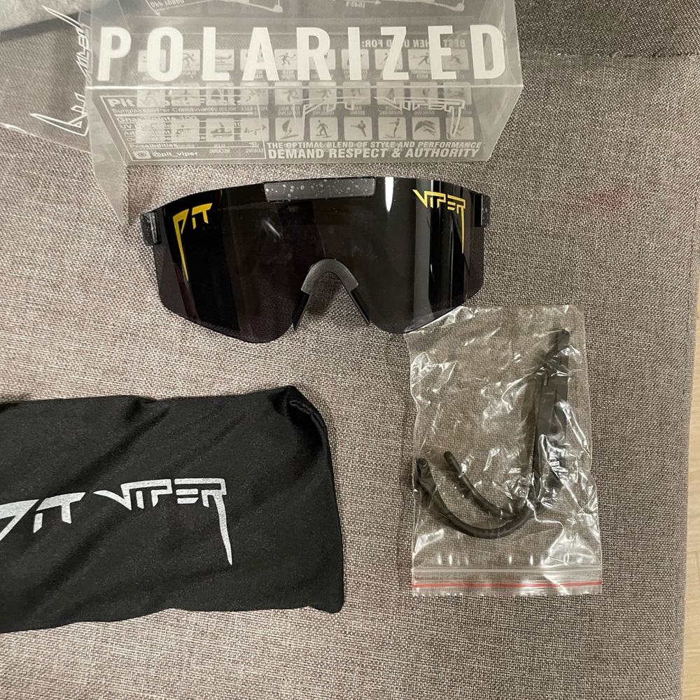 Pit Viper Black Polarized Sunglasses